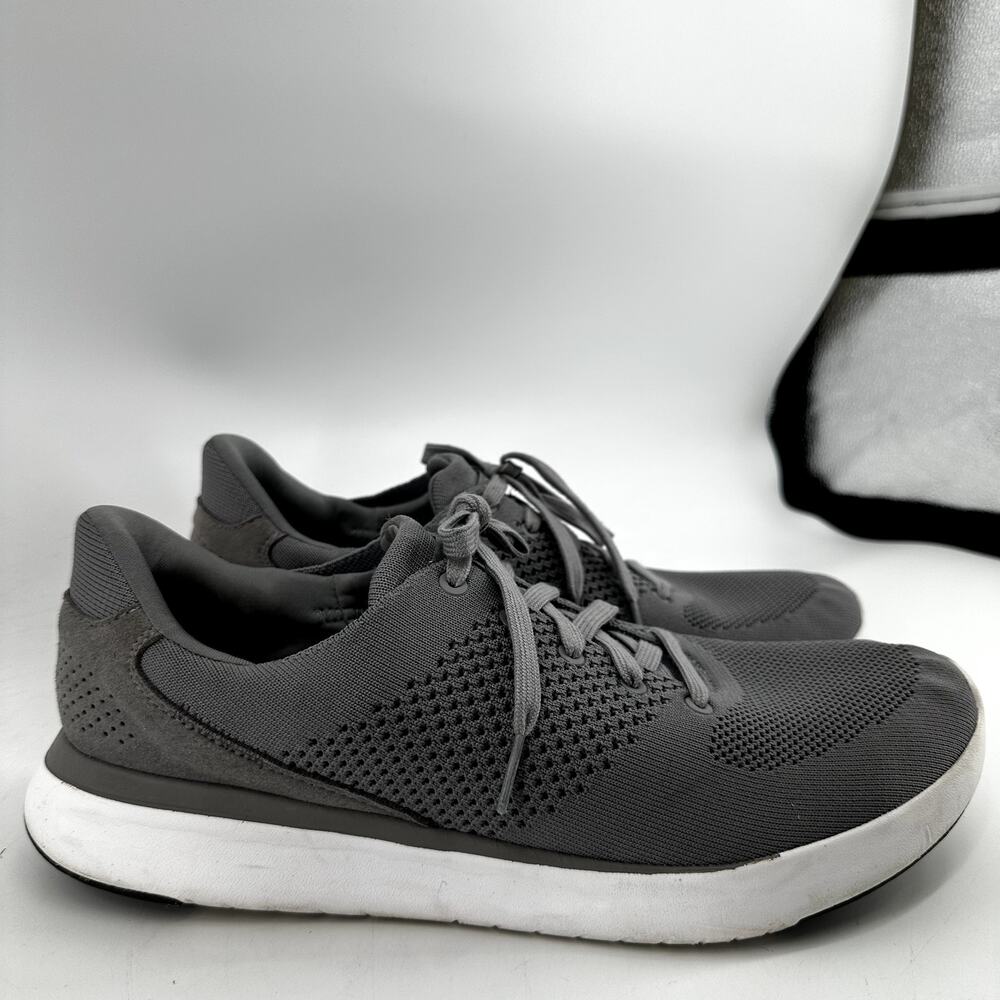 Kizik Lima Sneakers Athletic Shoes Low Lace Up Knit Rabbit Foam Gray M11 W12.5 - Picture 3 of 8